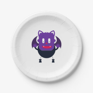Bat halloween         paper plates