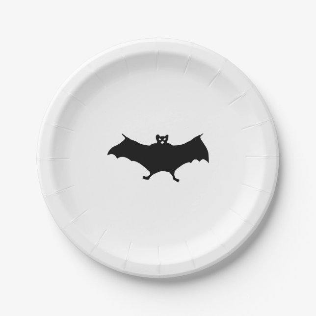 Bat Halloween    Paper Plates (Front)