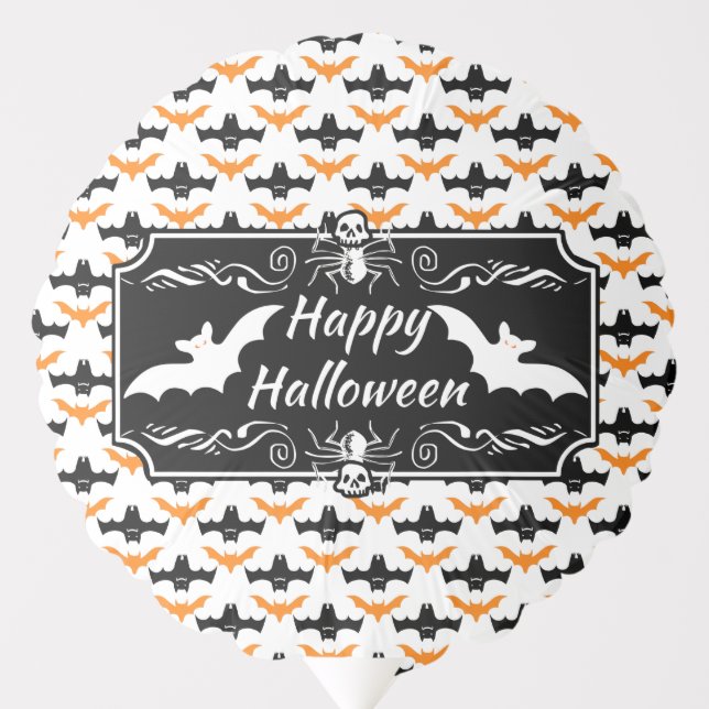Bat Halloween Pattern Balloon (Front)