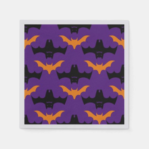 Bat Halloween Pattern Napkins