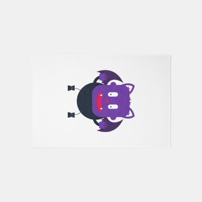 Bat halloween         rug (Front)