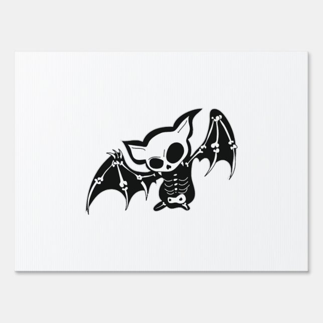 Bat Halloween           Sign (Front)