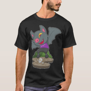 Bat Halloween Skull T-Shirt