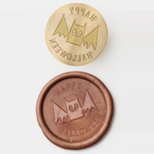 Bat Happy Halloween Wax Seal Stamp