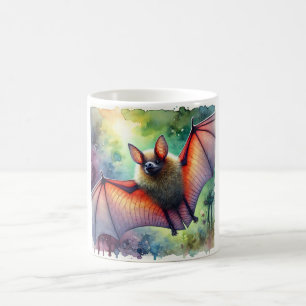 Bat in Tranquil Light 230824AREF110 - Watercolor Coffee Mug