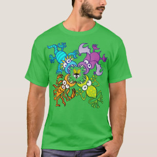 Bat lizard scorpion and frog attacking a defensele T-Shirt