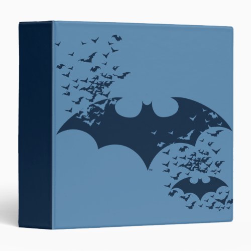 Bat Logo Bursting Into Bats 3 Ring Binder
