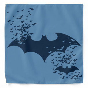 Bat Logo Bursting Into Bats Bandana