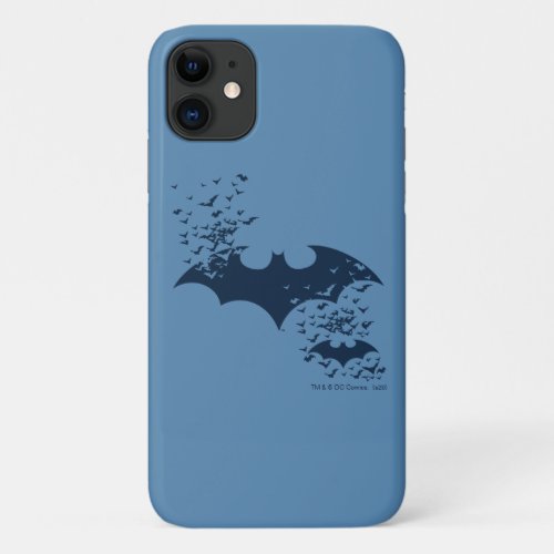 Bat Logo Bursting Into Bats iPhone 11 Case
