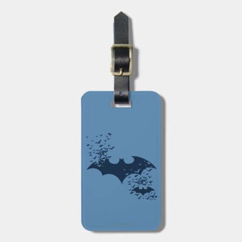 Bat Logo Bursting Into Bats Luggage Tag