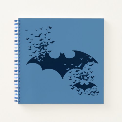 Bat Logo Bursting Into Bats Notebook