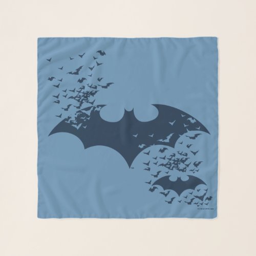 Bat Logo Bursting Into Bats Scarf
