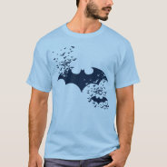 Bat Logo Bursting Into Bats T-shirt at Zazzle