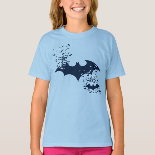 Bat Logo Bursting Into Bats T_Shirt