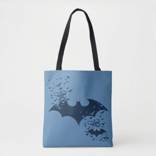 Bat Logo Bursting Into Bats Tote Bag