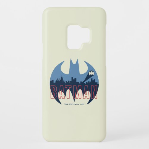 Bat Logo With Gotham  Bat Signal Case_Mate Samsung Galaxy S9 Case