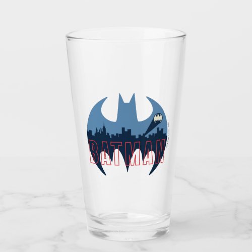 Bat Logo With Gotham  Bat Signal Glass