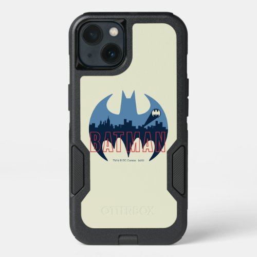 Bat Logo With Gotham  Bat Signal iPhone 13 Case