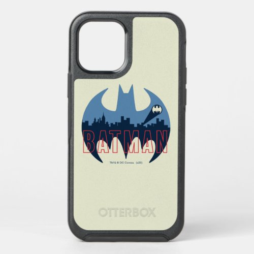 Bat Logo With Gotham  Bat Signal OtterBox Symmetry iPhone 12 Case