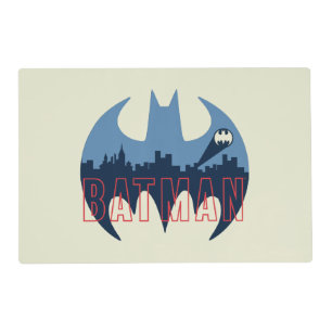 Bat Logo With Gotham & Bat Signal Placemat