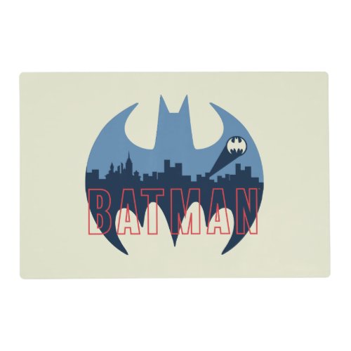 Bat Logo With Gotham  Bat Signal Placemat
