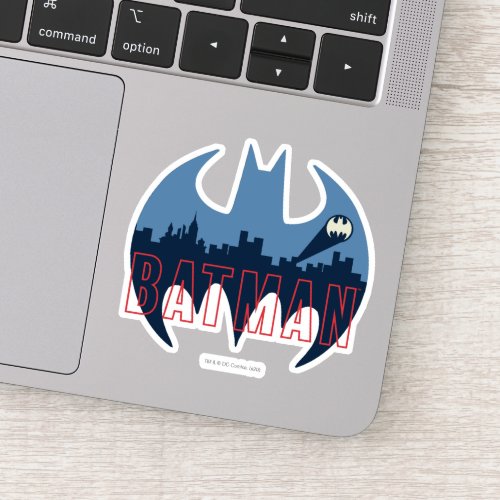 Bat Logo With Gotham  Bat Signal Sticker