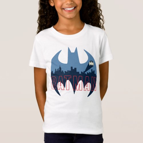 Bat Logo With Gotham  Bat Signal T_Shirt