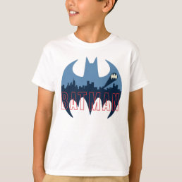 Bat Logo With Gotham &amp; Bat Signal T-Shirt