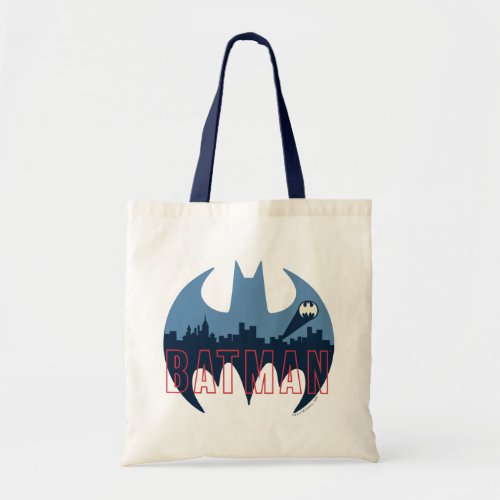 Bat Logo With Gotham  Bat Signal Tote Bag