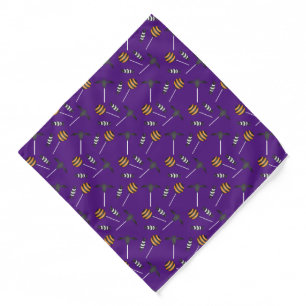 Bat Lollipop Purple Orange Black Bandana