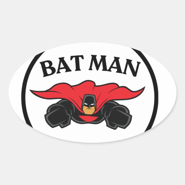 bat Man Sticker (Front)