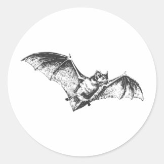 Bat Mark Classic Round Sticker