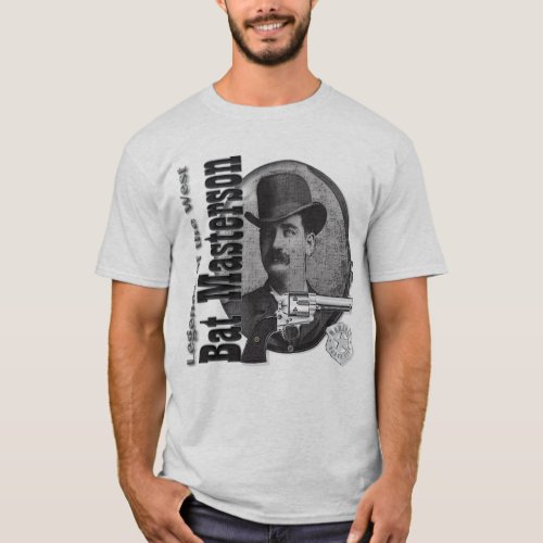 Bat Masterson Legendary Lawman Deluxe T shirt