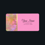 Bat Mitzvah Abstract Design in Pink Label<br><div class="desc">Designed by Carrie Fink.  Printed and shipped by Zazzle or their partners.</div>