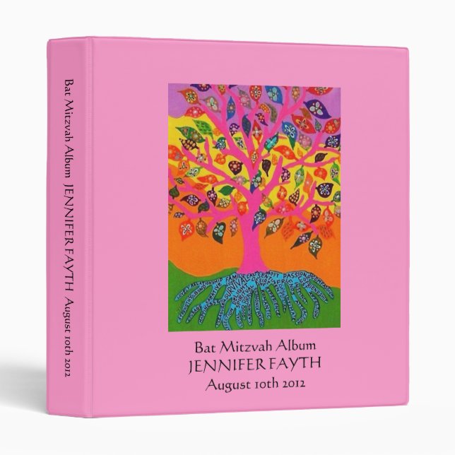 Bat Mitzvah Album - Tree of Life Binder (Front/Spine)