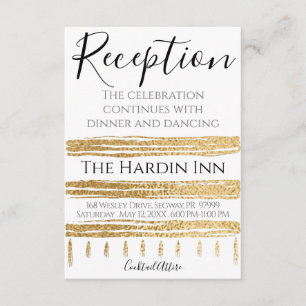 Bat Mitzvah Bar Mitzvah Elegant Reception Card