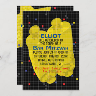 Bat Mitzvah Bar Mitzvah Game On Invitation