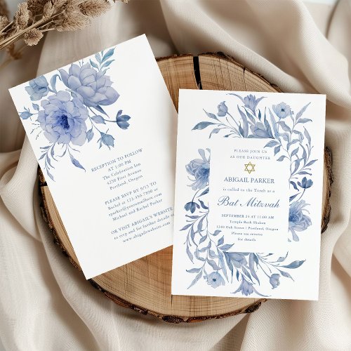 Bat Mitzvah | Blue and White Floral Chinoiserie