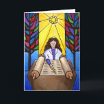 Bat Mitzvah Card<br><div class="desc">Greeting Card Horizontal Template</div>