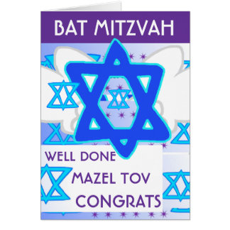 Bat Mitzvah Greeting Cards | Zazzle