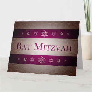 Bat Mitzvah Card