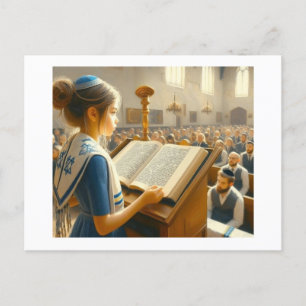 Bat Mitzvah Celebration, Postcard