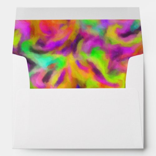 Bat Mitzvah Colorful Abstract Watercolor Any Color Envelope
