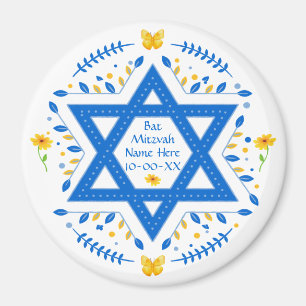 Bat Mitzvah Favor, PERSONALIZED for Girls Magnet