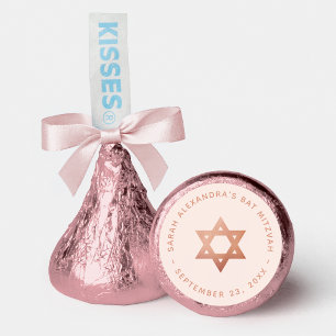 Bat Mitzvah Favors Pink Rose Gold Star of David