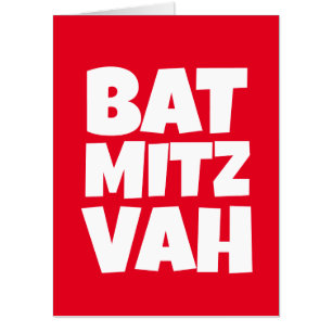 BAT MITZVAH GIANT HUGE GREETING CARD