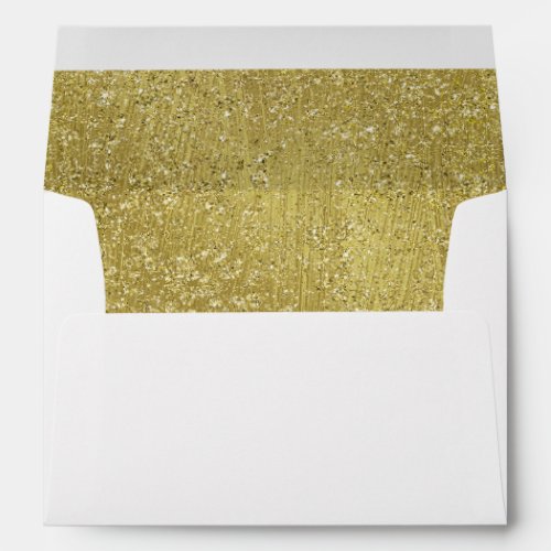 Bat Mitzvah Gold Glitter Envelope