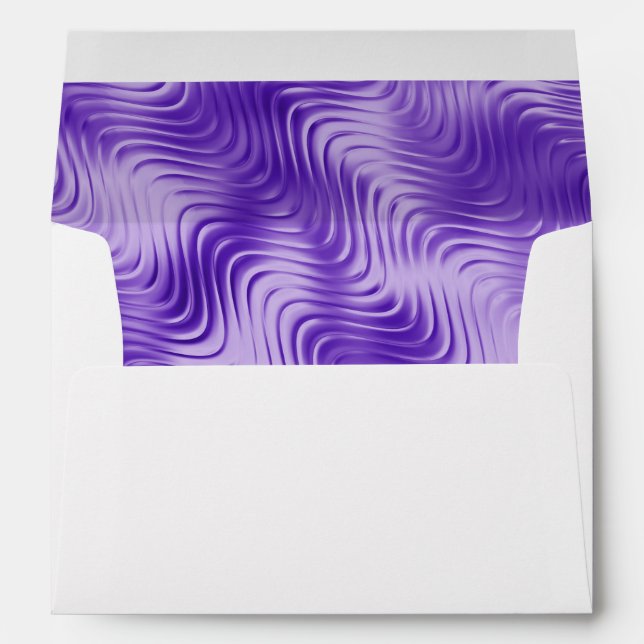 Bat Mitzvah "Gold" Scalloped Frame with Lavender Envelope (Back (Bottom))