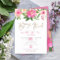 Bat Mitzvah Gold Script Pink Floral Watercolor