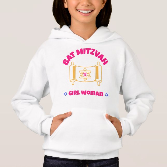 Bat Mitzvah  Hoodie (Front)